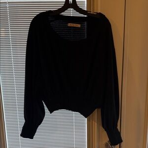 We The Free Black knit top